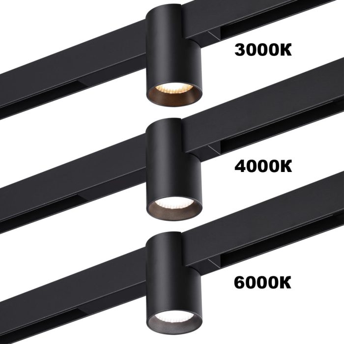 Трековый светильник NOVOTECH VECTOR, черный, LED, LED 10W, 3000K