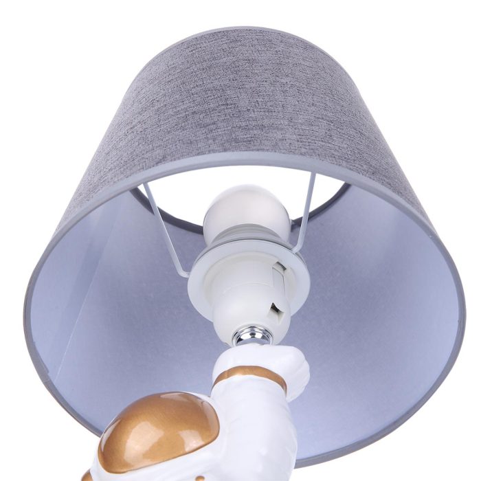 Настольная лампа LUMION ATLAS, белый, серый/белый, E27, 60W