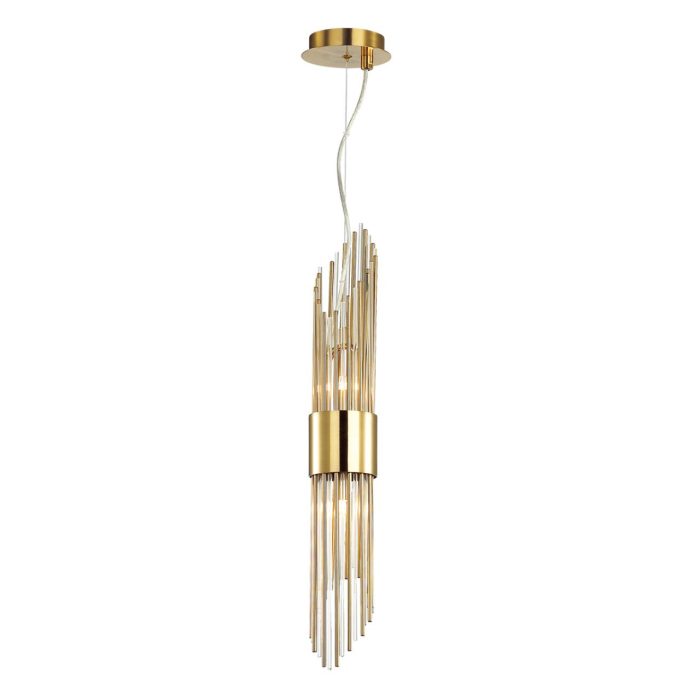 Подвесной светильник ODEON LIGHT FLAMBI, золото/золотой, G9, 80W