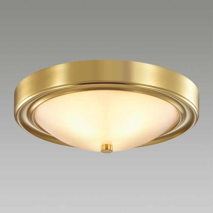 Настенно-потолочный светильник LUMION NINA, латунь/белый, E27, 120W