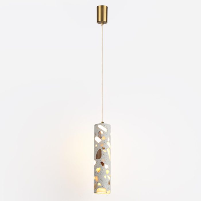 Подвесной светильник ODEON LIGHT TERRAZZO, бронзовый/серый, LED, 6W, 3000K