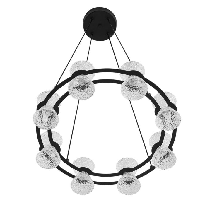 Подвесной светильник LUMION VINORA, черный, прозрачный/черный, LED, LED 28W, 3000K