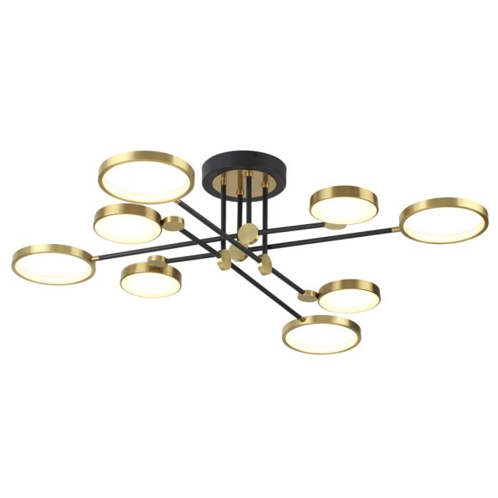 Потолочный светильник ODEON LIGHT DENZEL, черный/черный, античная бронза, LED, LED 75W, 3000K