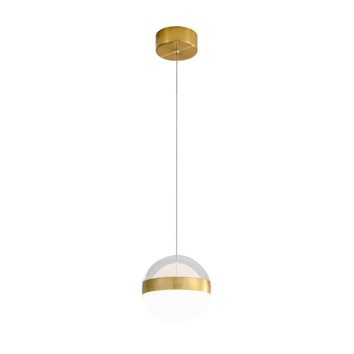Подвесной светильник ODEON LIGHT RONI, античная бронза/прозрачный, LED, LED 12W, 4000K