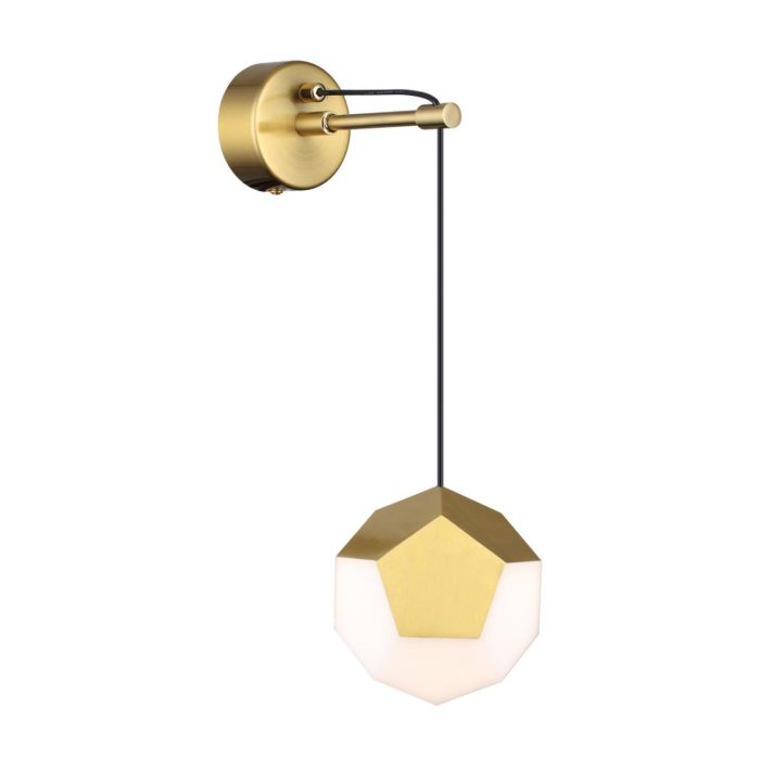 Бра ODEON LIGHT BINGO, золотистый/золотой, LED, LED 7W, 4000K