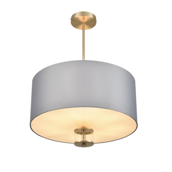 Потолочный светильник LUMION DAMONA, латунь титаниум, серый/латунь, E14, 200W