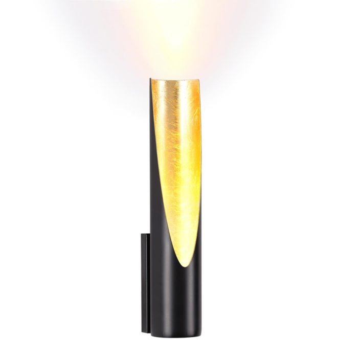 Бра ODEON LIGHT WHITNEY, черный/золотое фольгирование, LED, LED 8W, 3000K
