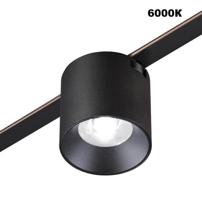 Трековый светильник NOVOTECH EASY, черный, LED, LED 24W, 3000K