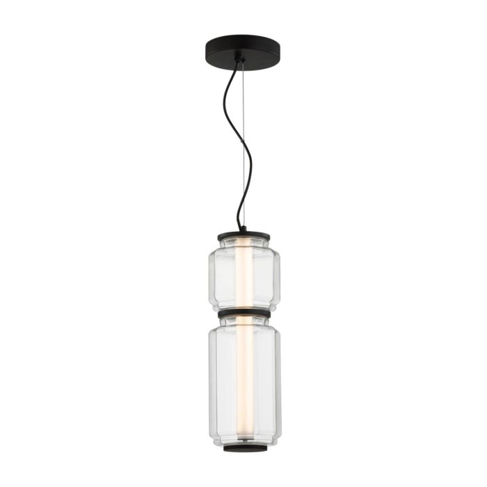 Подвесной светильник ODEON LIGHT EXCLUSIVE JAM, черный/прозрачный, LED, LED 20W, 3000K
