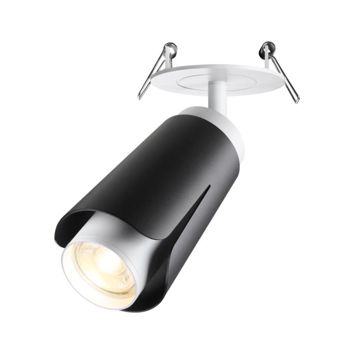 Потолочный светильник NOVOTECH TULIP, черный/белый, GU10, 9W