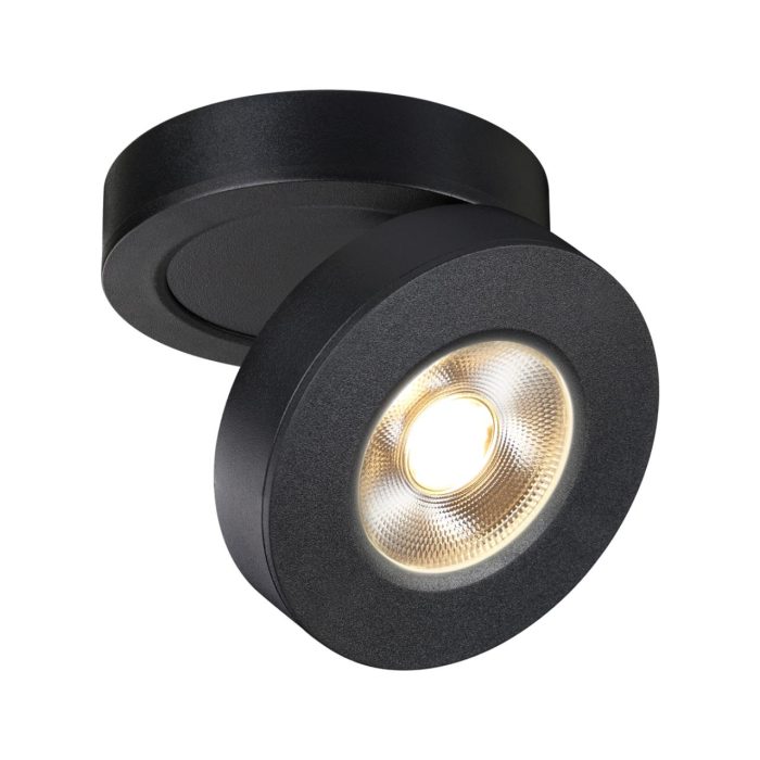 Потолочный светильник NOVOTECH GRODA, черный, LED, LED 5W, 3000K