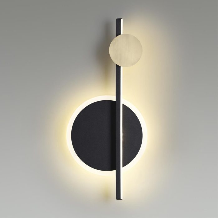 Бра LUMION CHITA, черный, бронза/черный, бронзовый, LED, LED 12W, 3000K