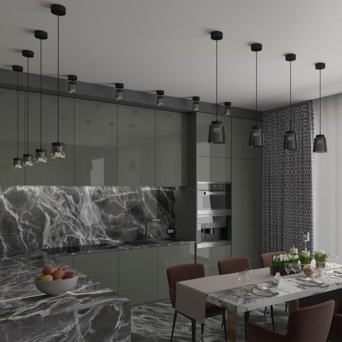 Подвесной светильник NOVOTECH ARTIK, корпус черный/плафон дымчатый, LED, LED 20W, 4000K