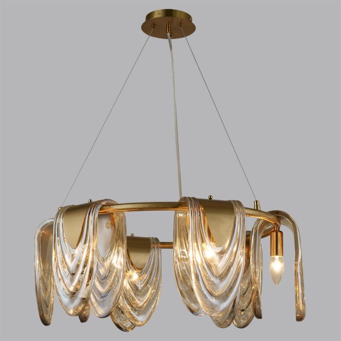 Подвесной светильник LUMION OCHRE, латунь/коричневый, E14, 240W