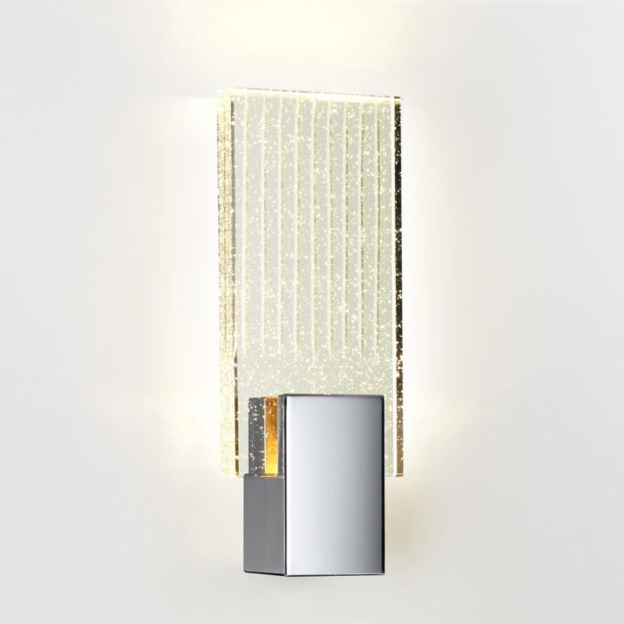Бра ODEON LIGHT RICCI, хром/прозрачный, LED, LED 5W, 3000K