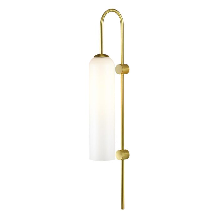 Бра ODEON LIGHT VOSTI, золотой/белый, E27, 60W