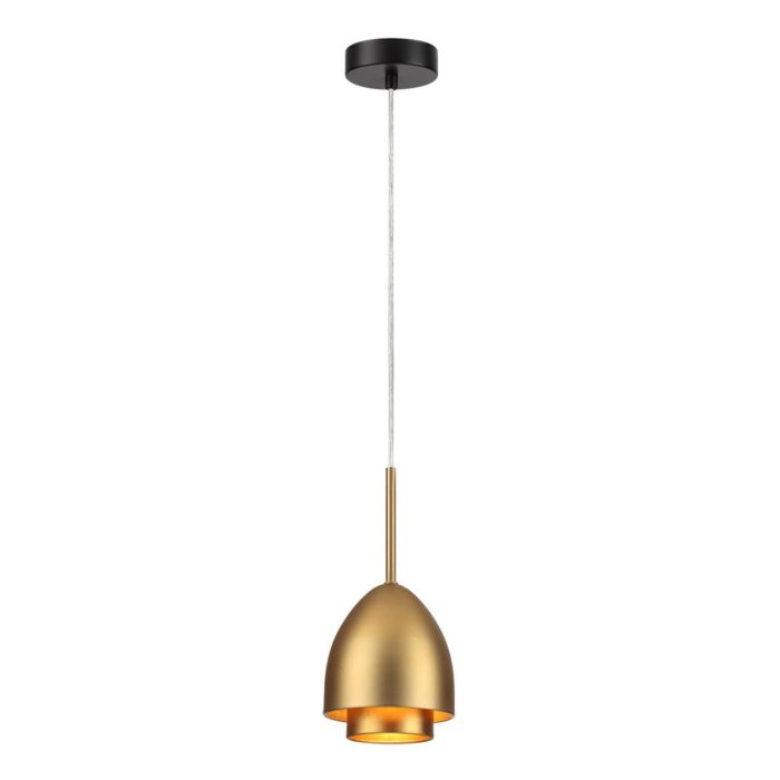Подвесной светильник LUMION AVRORA, античное золото, черный/золотой, черный, E14, 40W