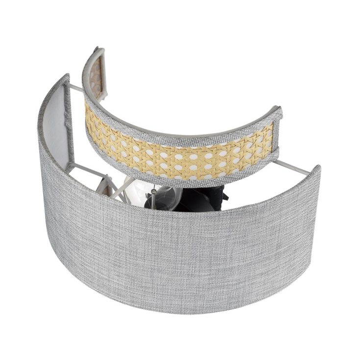 Бра LUMION LAUNA, черный, серый, бежевый/черный, E27, 60W