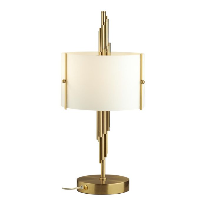 Настольная лампа ODEON LIGHT EXCLUSIVE Margaret, античная бронза/белый матовый, E27, 80W