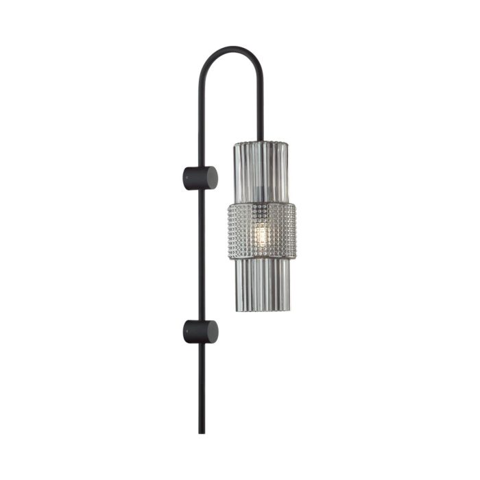 Бра ODEON LIGHT Pimpa, черный/дымчатый, E14, 40W