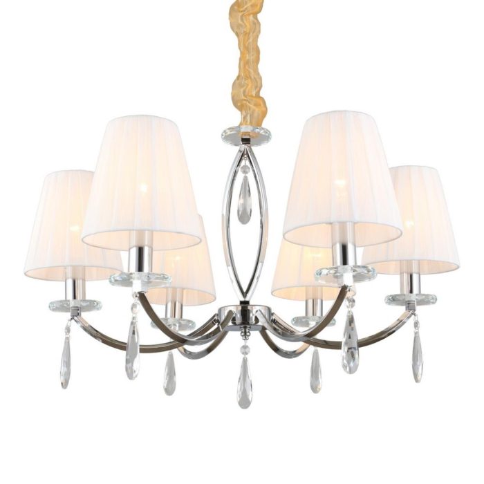 Люстра подвесная Omnilux Breguzzo OML-57703-06, хром + белый