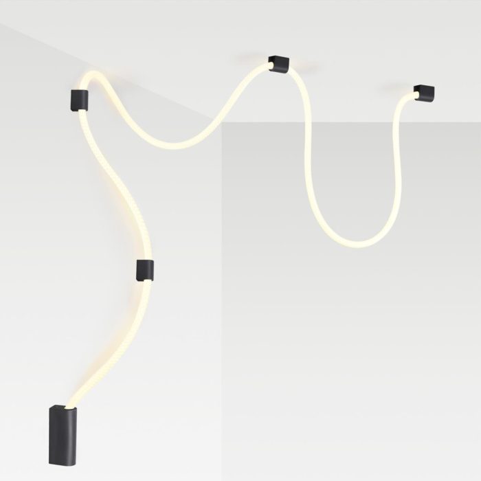 Крепление ODEON LIGHT CORDA, черный/белый, LED, LED 30W, 4000K