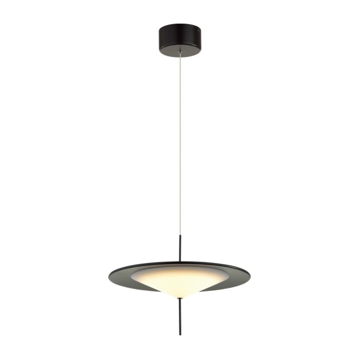 Подвесной светильник ODEON LIGHT Steka, черный/белый матовый, LED, LED 16W, 3000K
