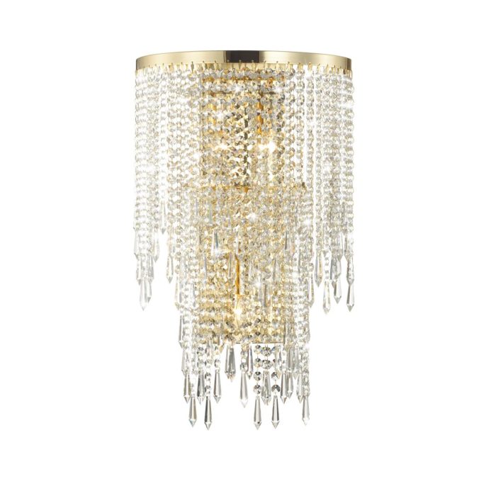Бра ODEON LIGHT CHOKKA, золотой/прозрачный, E14, 120W