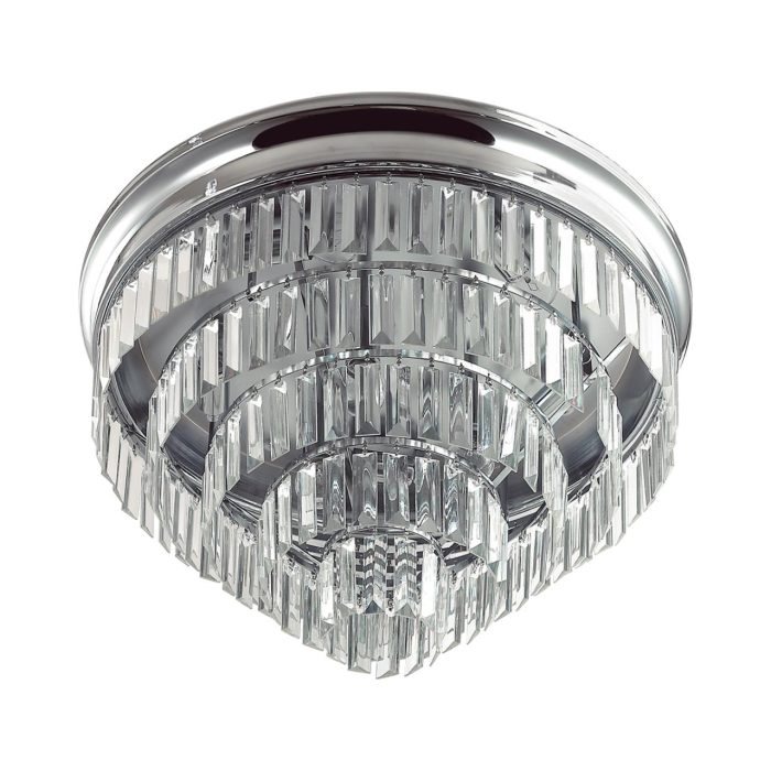 Потолочный светильник LUMION ZAHA, хром, прозрачный/хром, E14, 320W