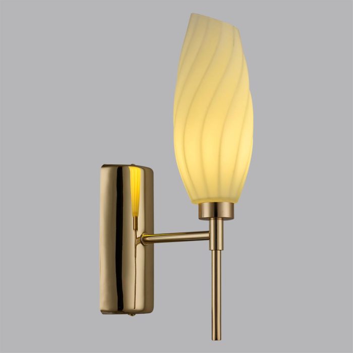 Бра LUMION SHIVON, золотой/белый, G9, 40W