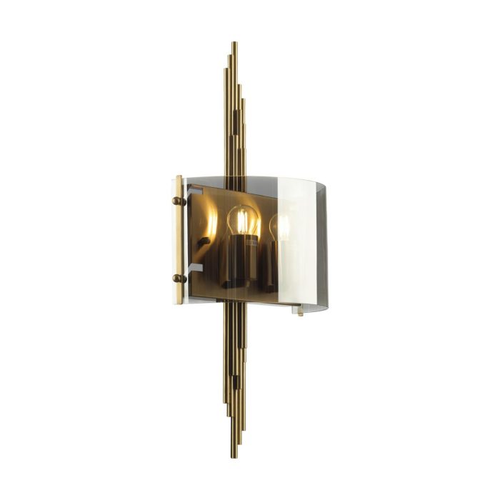 Бра ODEON LIGHT EXCLUSIVE Margaret, античная бронза/дымчатый, E27, 80W