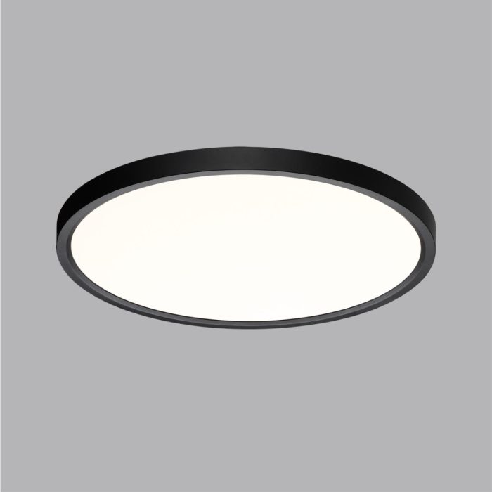 Настенно-потолочный светильник SONEX ALFA BLACK, белый, черный/черный, LED, LED 32W, 3000K
