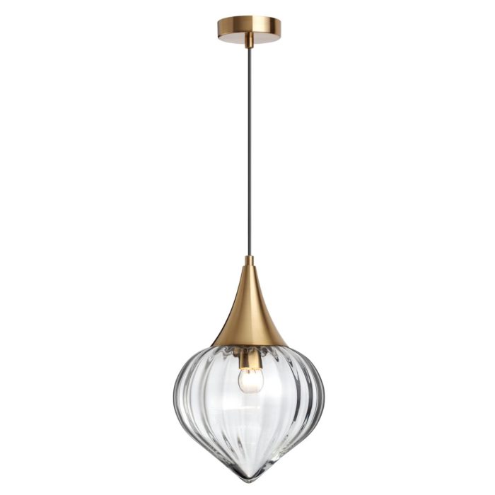 Подвесной светильник ODEON LIGHT KESTA, бронзовый/прозрачный, E14, 40W
