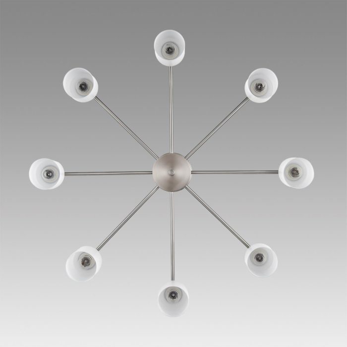 Потолочный светильник LUMION MAVE, никель, белый/никель, E14, 320W