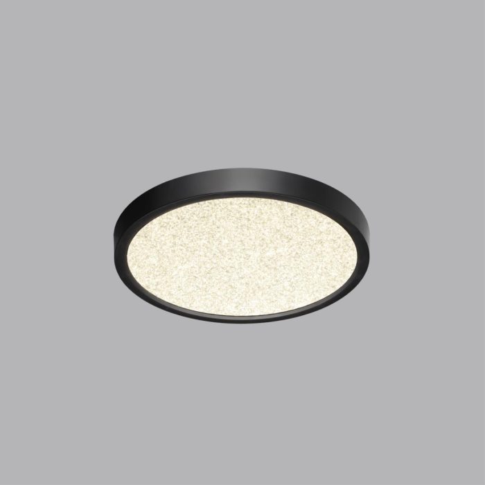Настенно-потолочный светильник SONEX OMEGA BLACK, белый, черный/черный, LED, LED 18W, 3000K