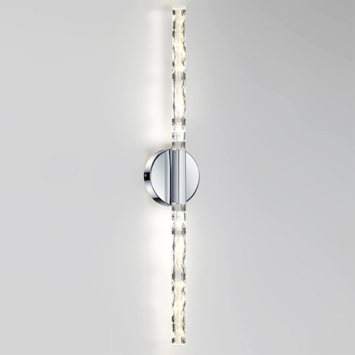 Бра ODEON LIGHT ALETTA, хром/прозрачный, LED, LED 6W, 4000K