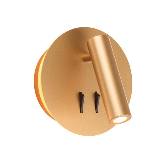 Бра ODEON LIGHT BEAM, золотистый/золотой, LED, LED 9W, 3000K