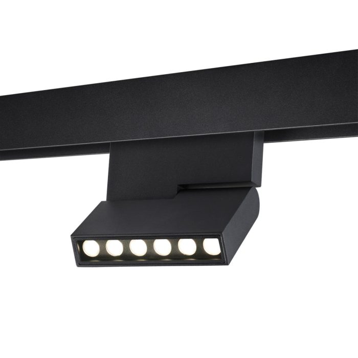 Трековый светильник NOVOTECH FLUM, черный, LED, LED 12W, 3000K