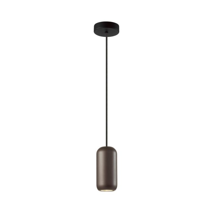 Подвесной светильник ODEON LIGHT COCOON, черный/коричннвый, GU10, LED 4W