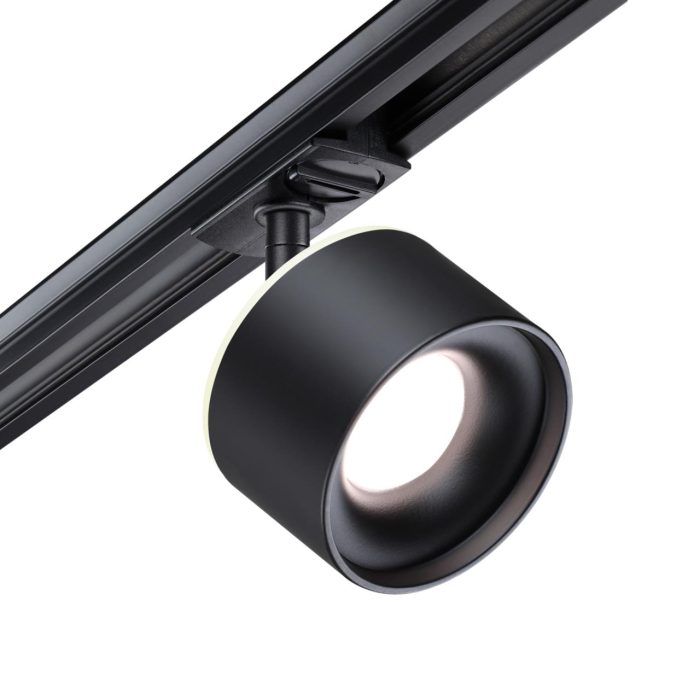 Трековый светильник NOVOTECH GIRO, черный, LED, LED 15W, 3000K