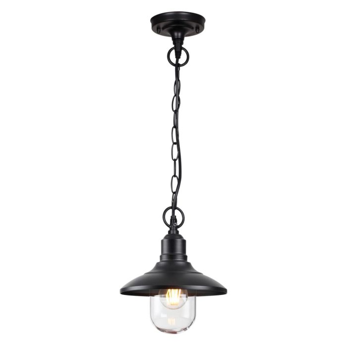 Подвесной светильник ODEON LIGHT CAMPA, черный/прозрачный, E27, 60W