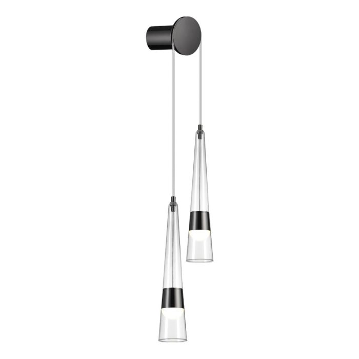 Бра ODEON LIGHT LUMP, глянц темн хром/прозрачный, LED, LED 24W, 3000K