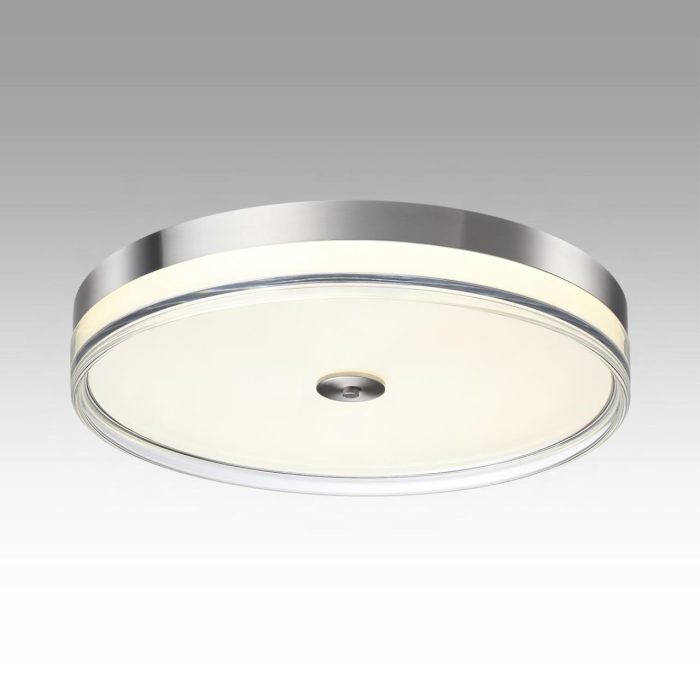 Настенно-потолочный светильник SONEX ETERNA, никель, прозрачный/никель, LED, LED 112W, 4000K