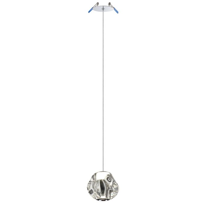 Подвесной светильник ODEON LIGHT JEMSTONE, хром/прозрачный, LED, LED 5W, 4000K