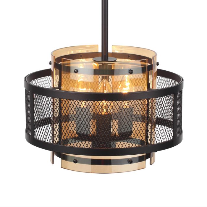 Подвесной светильник LUMION ZARINA, черный, золотой/черный, E14, 120W