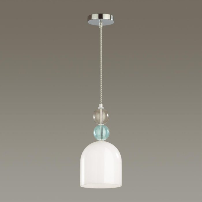 Подвесной светильник LUMION GILLIAN, хром/белый, E27, 60W