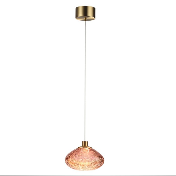 Подвесной светильник ODEON LIGHT MELA, бронзовый/цветной, LED, LED 4W, 3000K