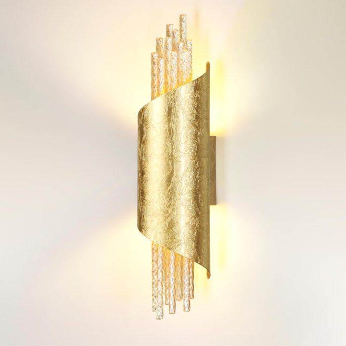 Бра ODEON LIGHT MONICA, золотистый/янтарный, LED, LED 5W, 4000K
