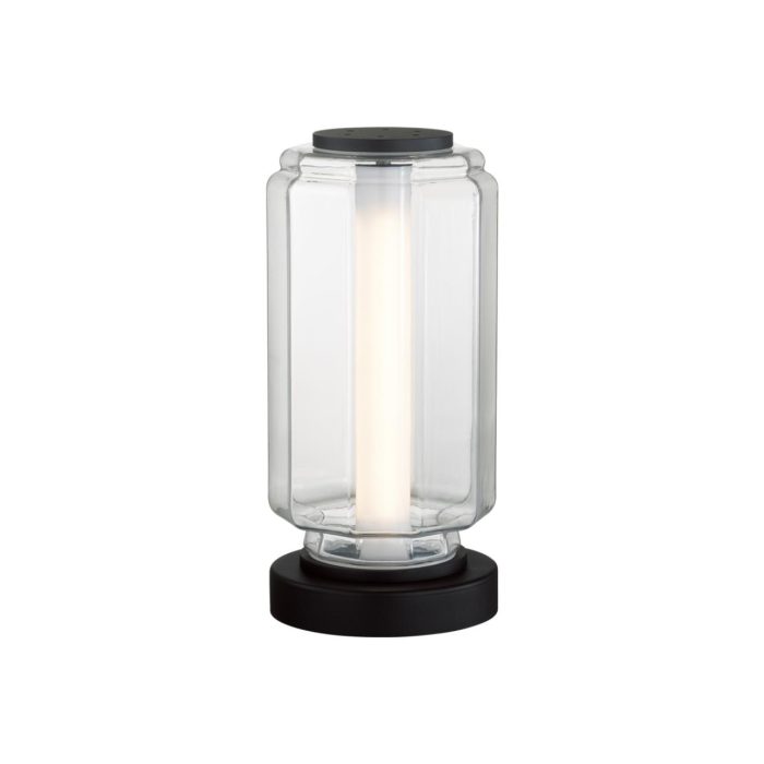 Настольная лампа ODEON LIGHT EXCLUSIVE JAM, черный/прозрачный, LED, LED 10W, 3000K