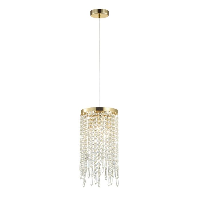 Подвесной светильник ODEON LIGHT CHOKKA, золотой/прозрачный, E14, 120W